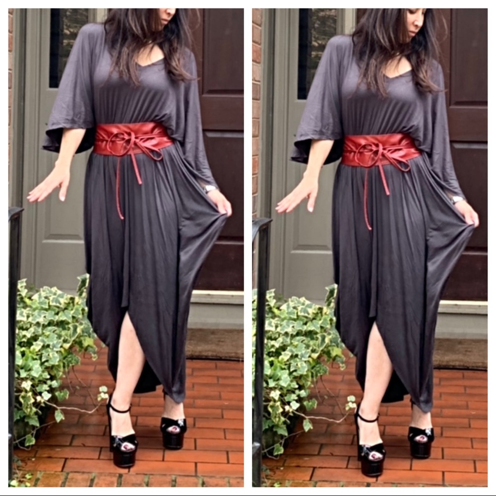 ✨LAST ONE✨Ash grey caftan dress - Picture 6 of 8